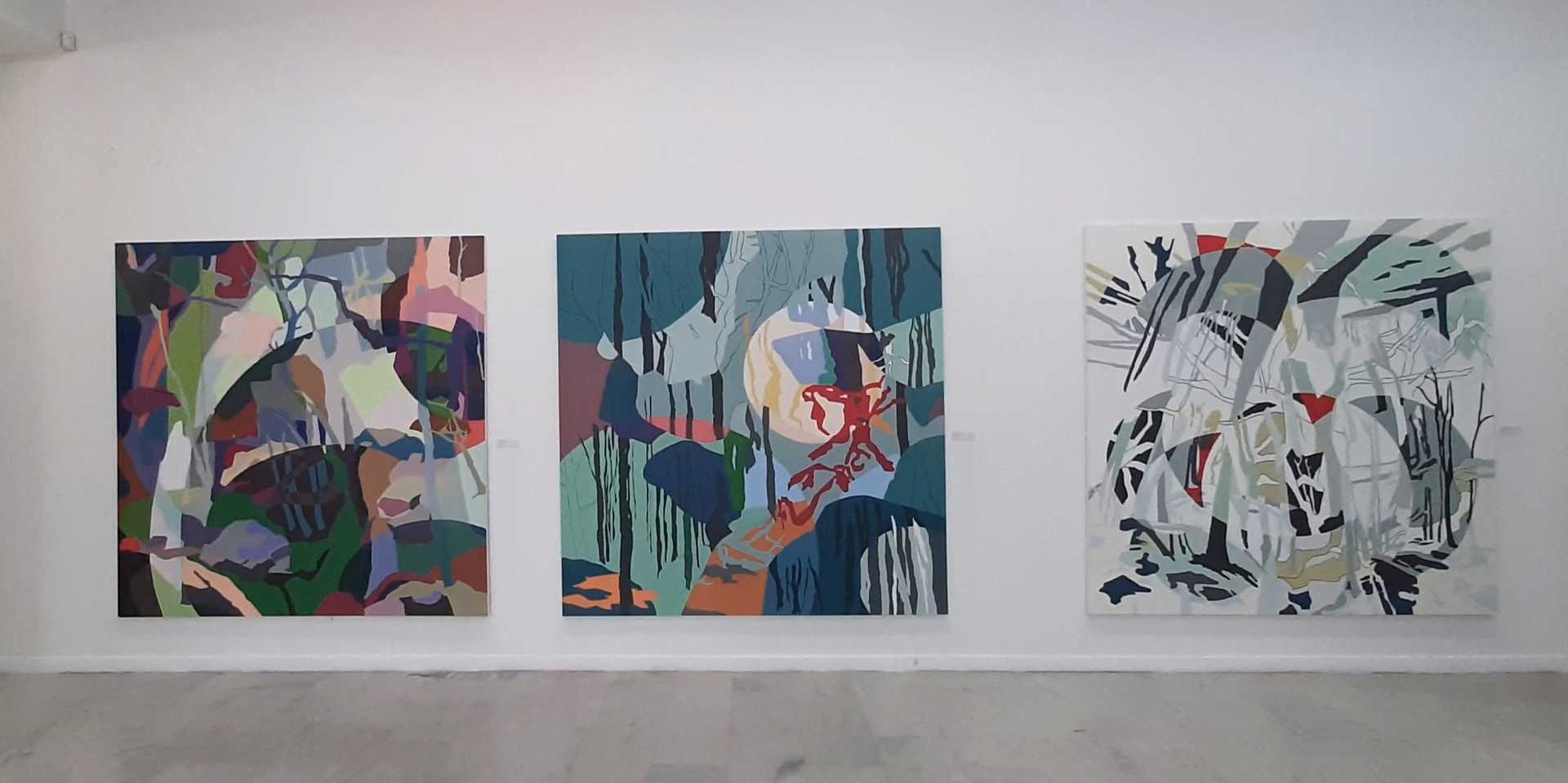 View of Paintings in studio - Blog image